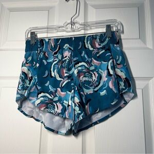 ATHLETA Floral Blue Women's Shorts Size XS